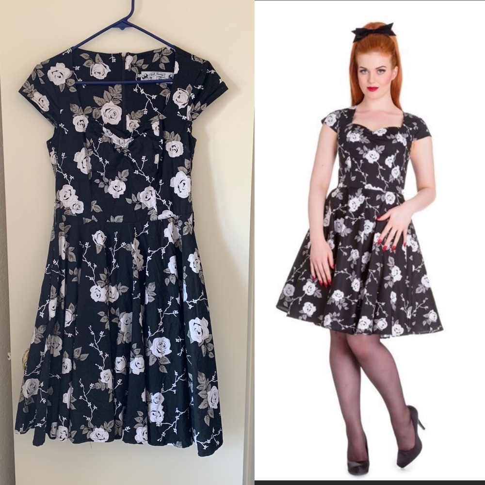 Hell Bunny Vixen Floral Rockabilly Dress